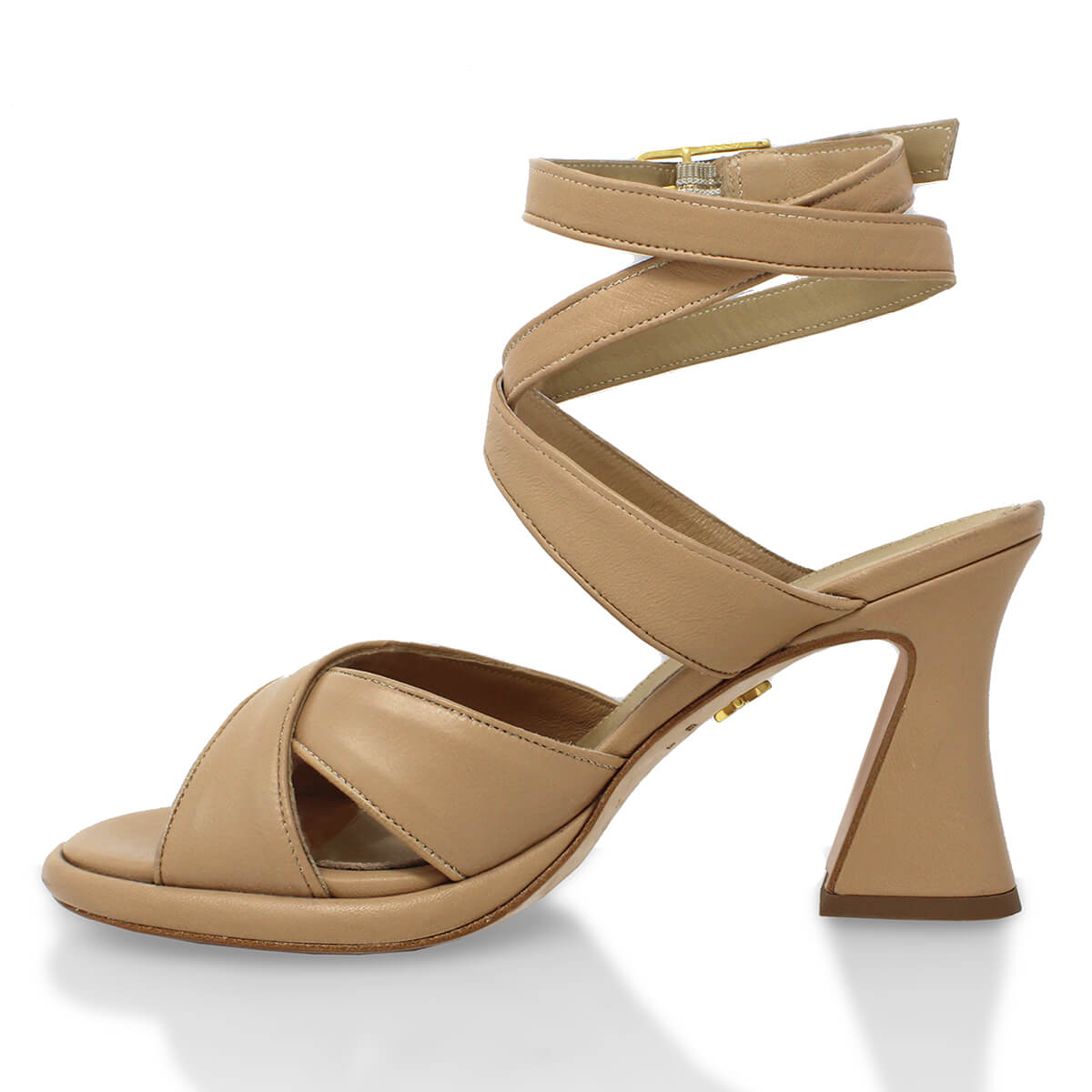 GIANNINA 85 - Beige Regina Romero Zapato Zapatilla Tacon Alto Para Dama en Piel