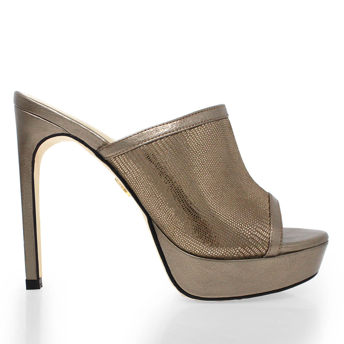 Sandalia plataforma peep store toe