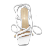 MIA 100 - Blanco Regina Romero Zapato Sandalia Zapatilla Tacon Alto Para Dama en Piel