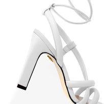 MIA 100 - Blanco Regina Romero Zapato Sandalia Zapatilla Tacon Alto Para Dama en Piel