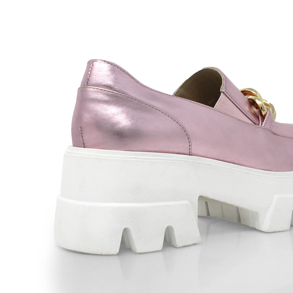 RAQUEL 65 - Rosa Metalico Regina Romero Zapato Tenis Urbano Sport Para Dama en Piel