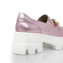 RAQUEL 65 - Rosa Metalico Regina Romero Zapato Tenis Urbano Sport Para Dama en Piel
