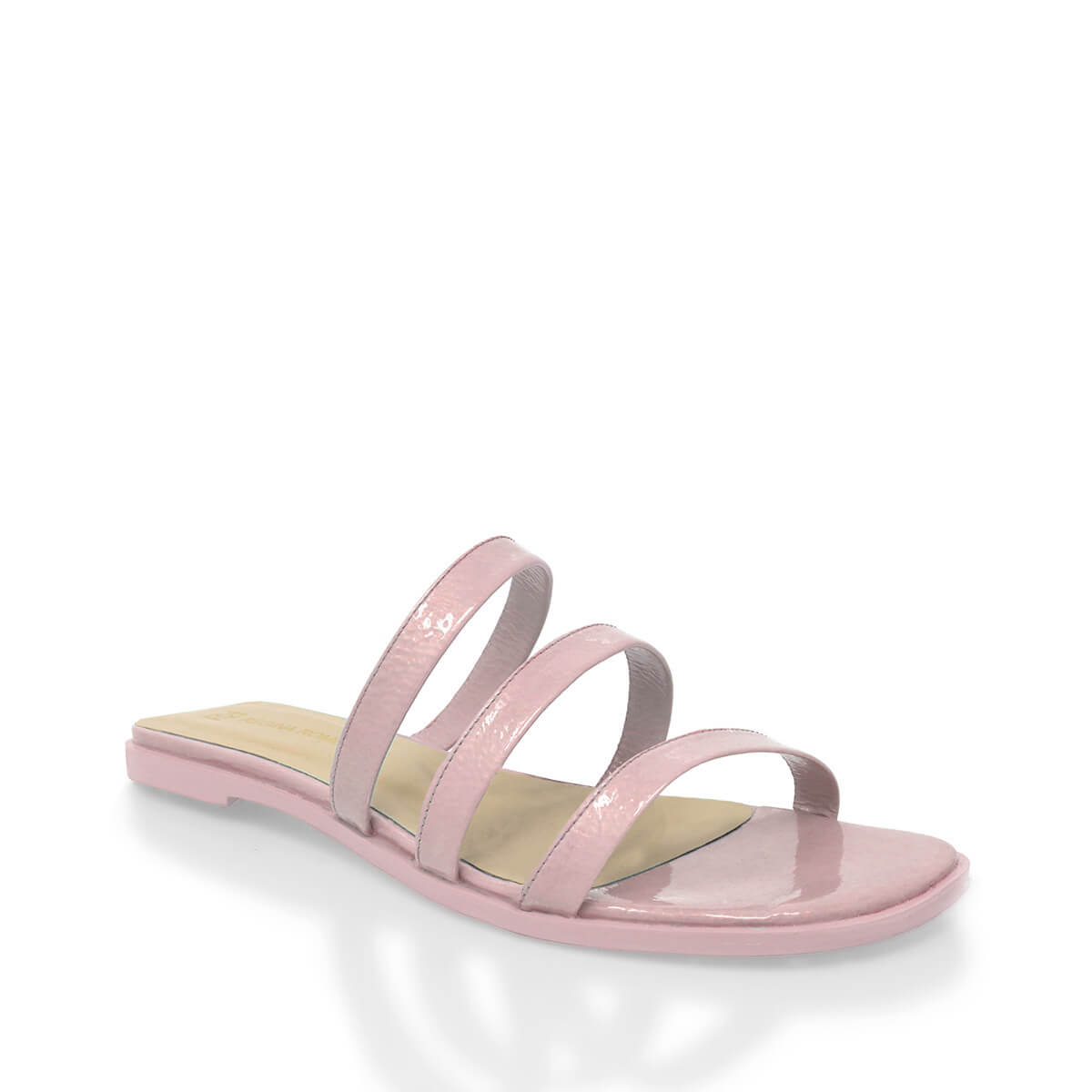 GISELLE - Black Regina Romero Flat Mule Shoe for Lady in Leather
