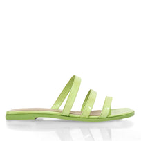 CILIA - Charol Menta Regina Romero Zapato Sandalia de Piso Para Dama en Piel