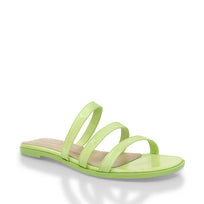 CILIA - Charol Menta Regina Romero Zapato Sandalia de Piso Para Dama en Piel