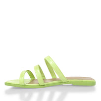 CILIA - Charol Menta Regina Romero Zapato Sandalia de Piso Para Dama en Piel