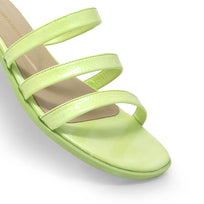 CILIA - Charol Menta Regina Romero Zapato Sandalia de Piso Para Dama en Piel