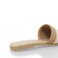 COCO - Vainilla y Latte Regina Romero Zapato Sandalia de Piso Para Dama en Piel