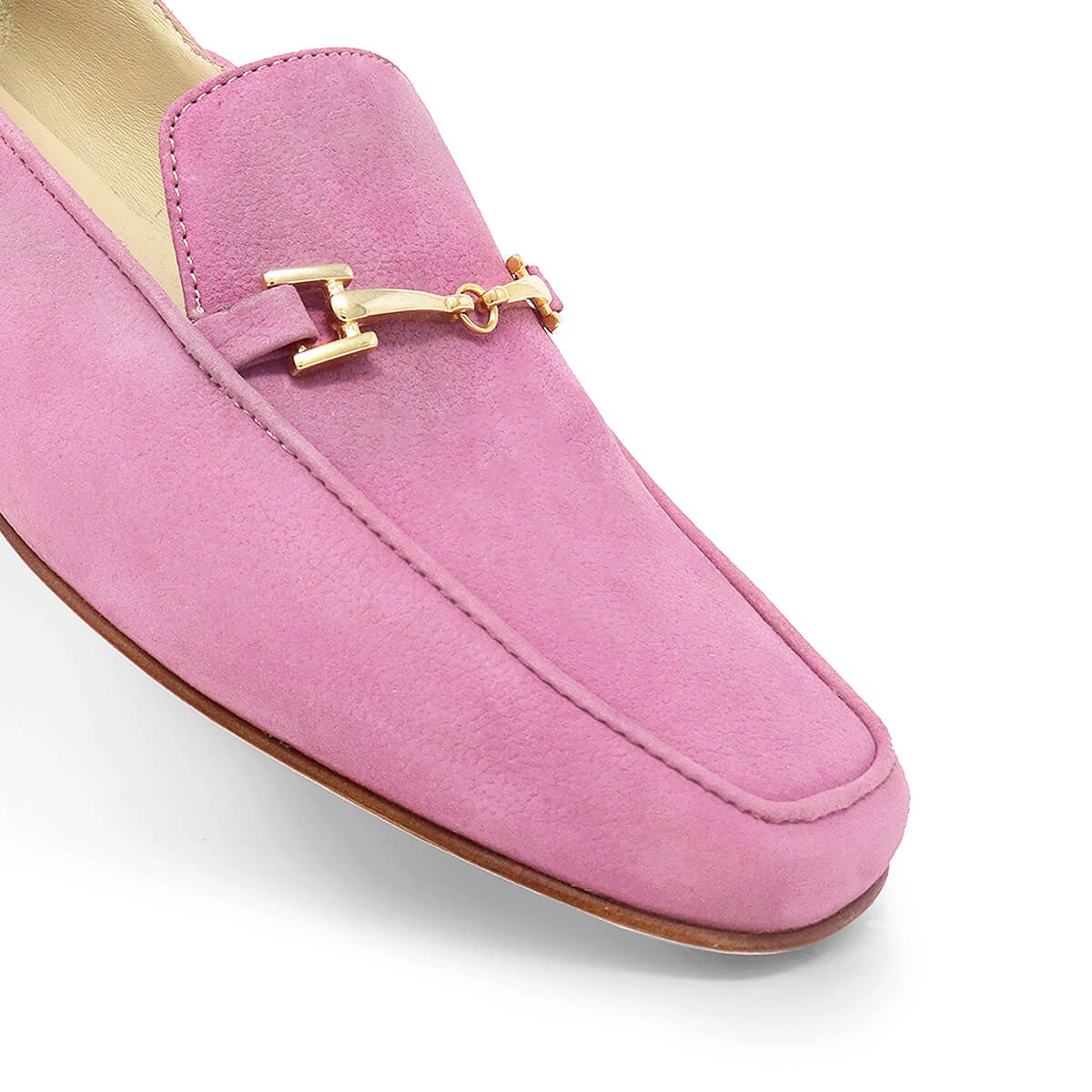 LUA - Rosa Regina Romero Zapato Mocasin de Piso Para Dama en Piel