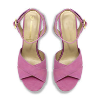 VENUS 120 - Rosa Regina Romero Zapato Sandalia Plataforma Tacon Alto Para Dama en Piel