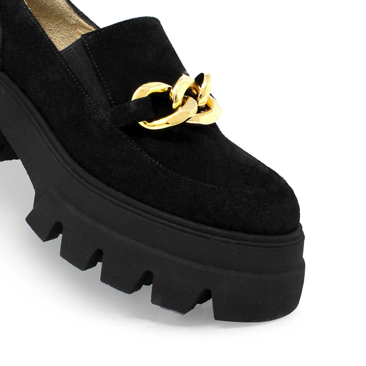 RAQUEL 65 - Gamuza Negro Regina Romero Zapato Tenis Urbano Sport Para Dama en Piel
