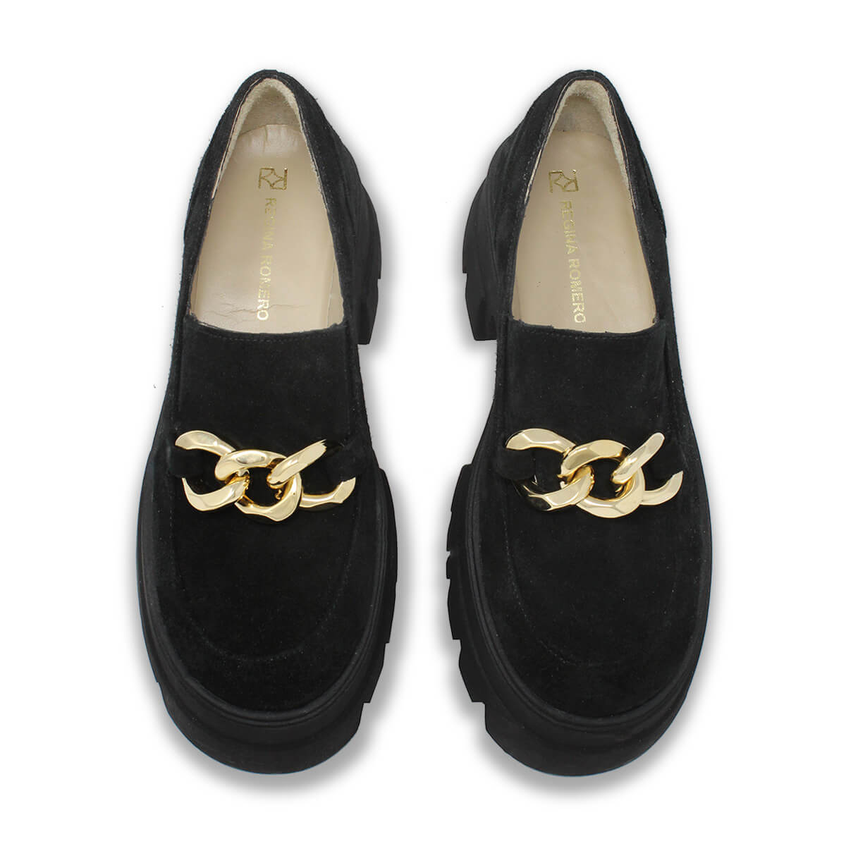 RAQUEL 65 - Gamuza Negro Regina Romero Zapato Tenis Urbano Sport Para Dama en Piel