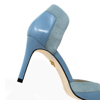 RANIA 75 - Azul Claro Regina Romero Zapato Zapatilla Tacon Alto Para Dama en Piel