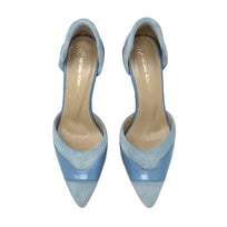 RANIA 75 - Azul Claro Regina Romero Zapato Zapatilla Tacon Alto Para Dama en Piel