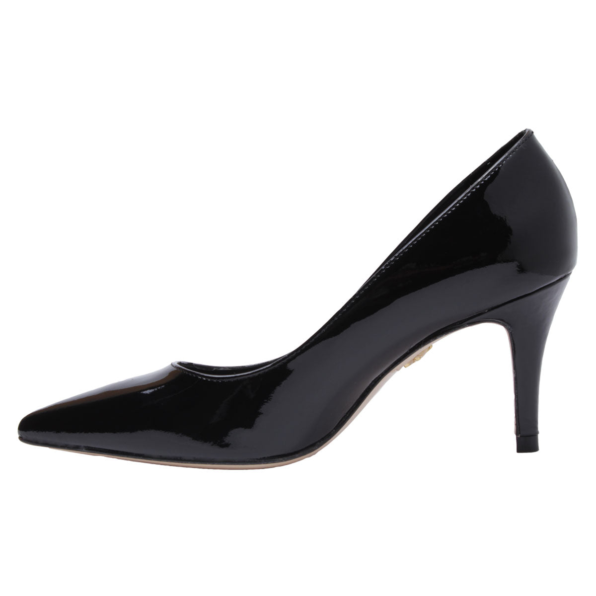 REGINA PUMP 75 - Charol Negro Regina Romero Zapato Zapatilla Tacon Alto Para Dama en Piel