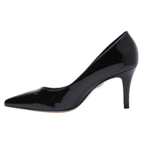 REGINA PUMP 75 - Black Regina Romero High Heel Sneaker for Lady in Leather
