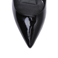 REGINA PUMP 75 - Black Regina Romero High Heel Sneaker for Lady in Leather
