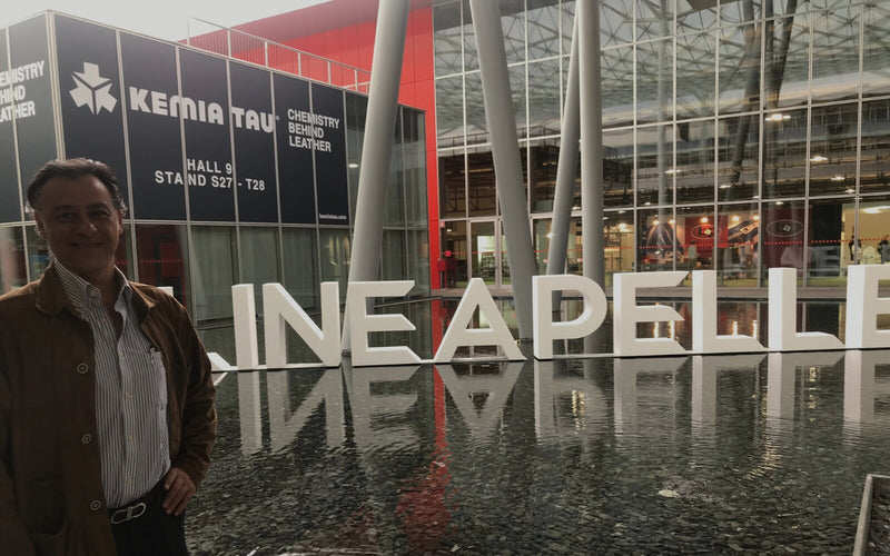 Regina Romero en Linea Pelle, Milán, 2019.