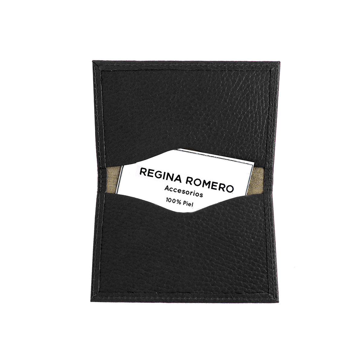 TARJETERO - Negro Regina Romero Accesorio Tarjetero Para Dama en Piel