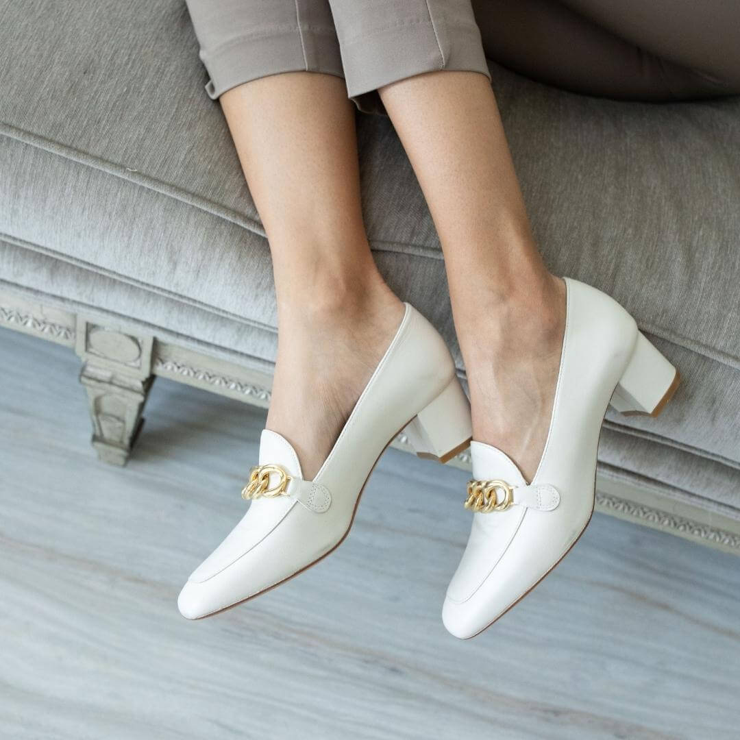 Zapatilla de piel shop para dama