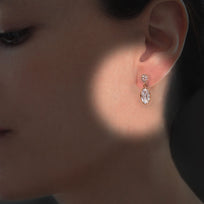 ARETES AMBERES - Cristal y Dorado Regina Romero  Arete Para Dama
