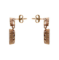 ARETES AMBERES - Cristal y Dorado Regina Romero  Arete Para Dama