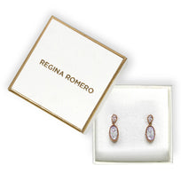 ARETES AMBERES - Cristal y Dorado Regina Romero  Arete Para Dama