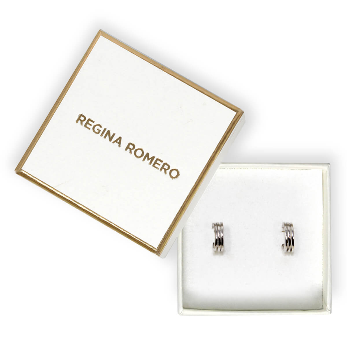 ARETES BERLIN - Brillante Platino Regina Romero Arete Para Dama