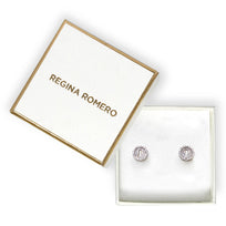 SAN MARINO - Plateado Regina Romero  Arete Para Dama
