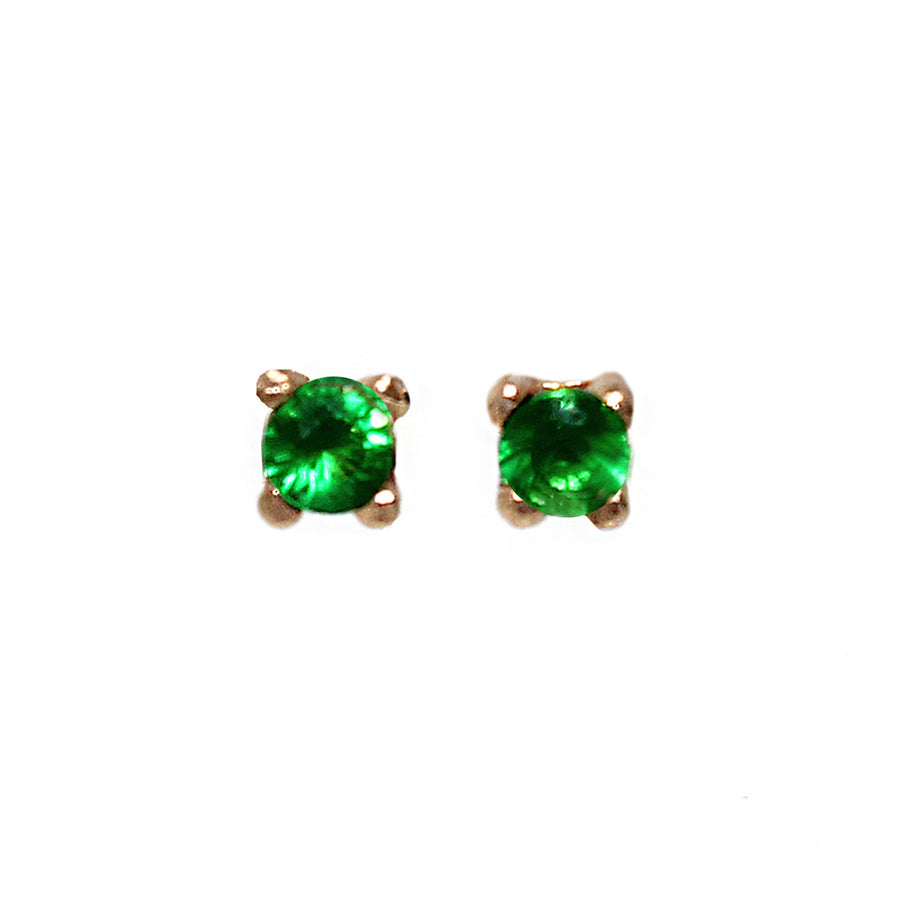 ARETES TOULOUSE - Verde Esmeralda y Dorado Regina Romero  Arete Para Dama