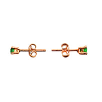 ARETES TOULOUSE - Verde Esmeralda y Dorado Regina Romero  Arete Para Dama