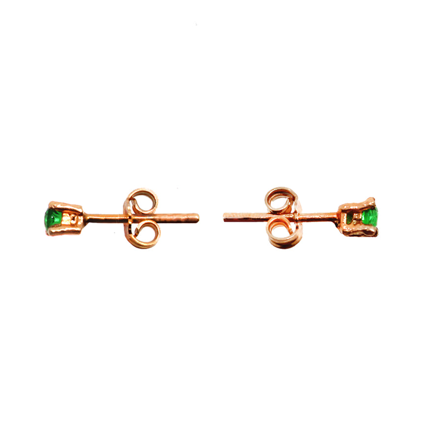ARETES TOULOUSE - Verde Esmeralda y Dorado Regina Romero  Arete Para Dama