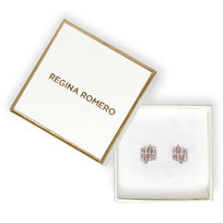 ARETES VARSOVIA - Lila y Oro Claro Regina Romero  Arete Para Dama