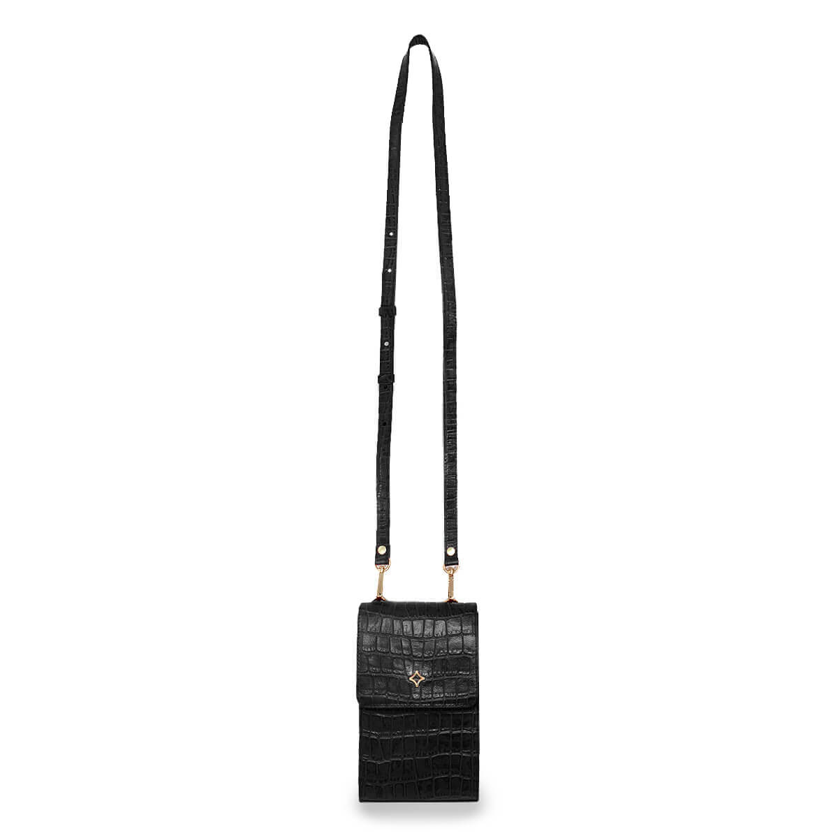 AMARA - Negro Regina Romero Accesorio Porta Celulares Para Dama en Piel