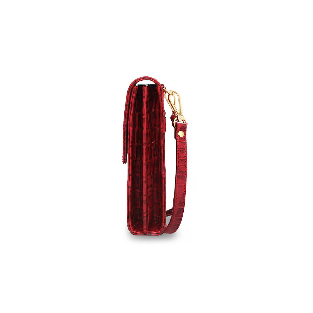 AMARA - Rojo Regina Romero Accesorio Porta Celulares Para Dama en Piel