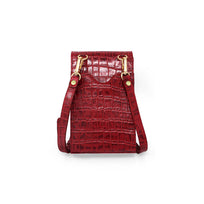 AMARA - Rojo Regina Romero Accesorio Porta Celulares Para Dama en Piel