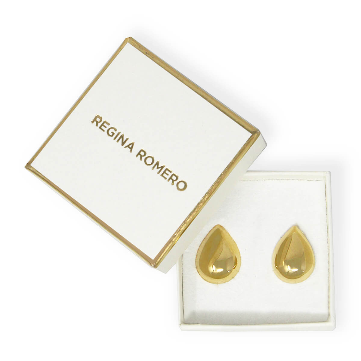 GOCCIA EARRINGS - Gold Regina Romero Women's Earring