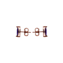 LYON EARRINGS - Amethyst and Gold Color Crystal Regina Romero Women's Earring