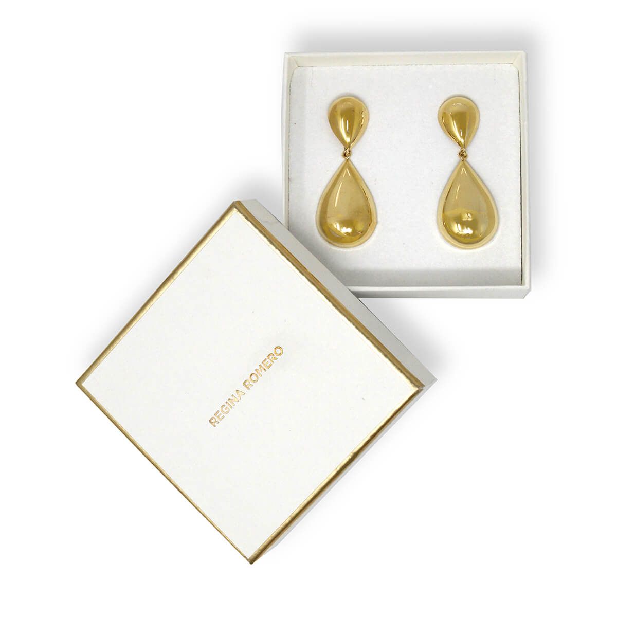 FARRAH EARRINGS - Gold Regina Romero Women's Earring