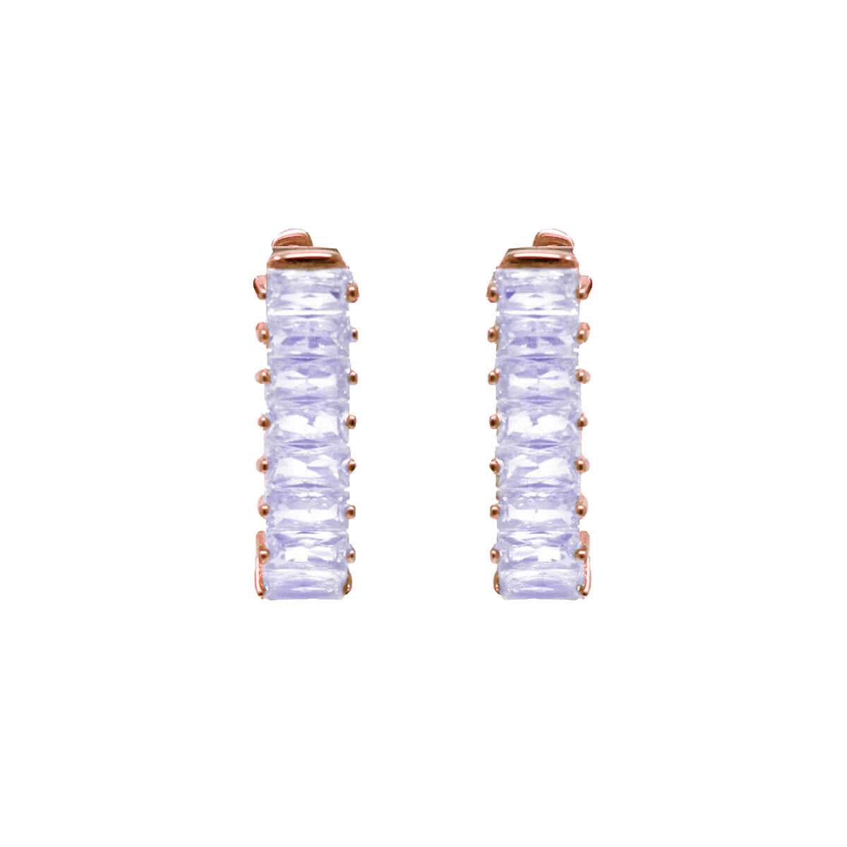 VIENA EARRINGS - Crystal and Rose Gold Color Regina Romero Women's Earring