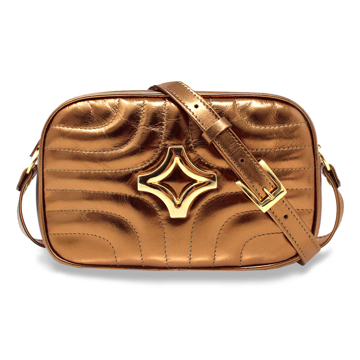 COLETTE - Bronce Regina Romero Accesorio Bolso Para Dama en Piel