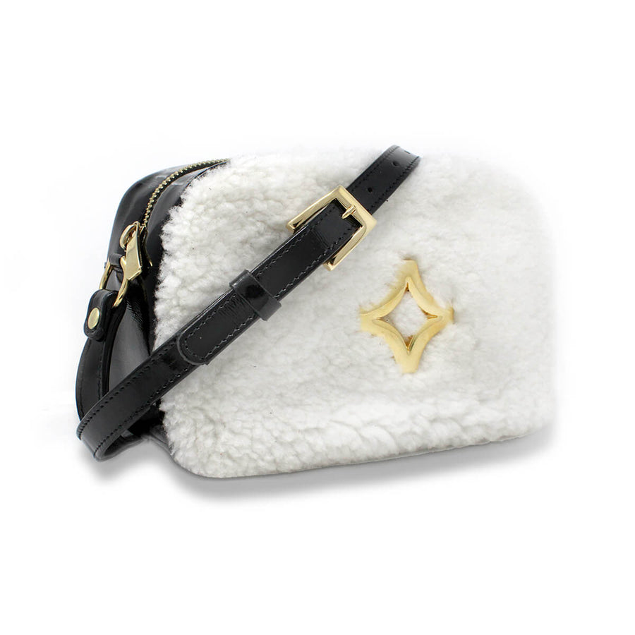 COLETTE - Black and White Regina Romero Accessory Bag for Women in Leather