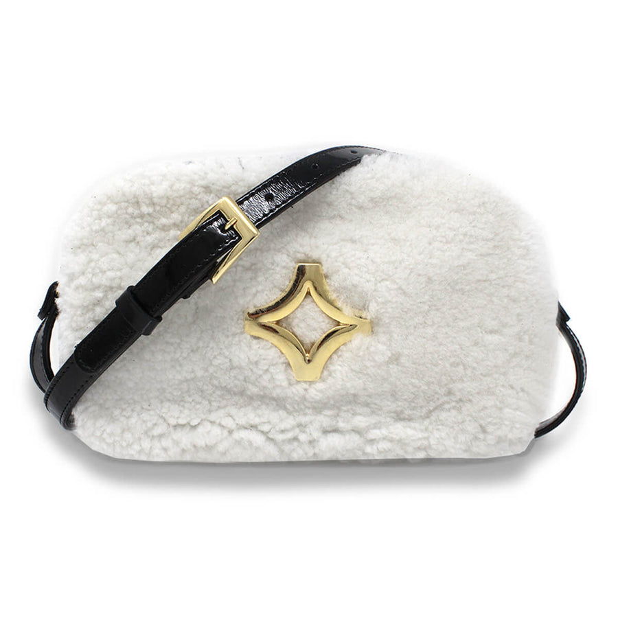 COLETTE - Black and White Regina Romero Accessory Bag for Women in Leather