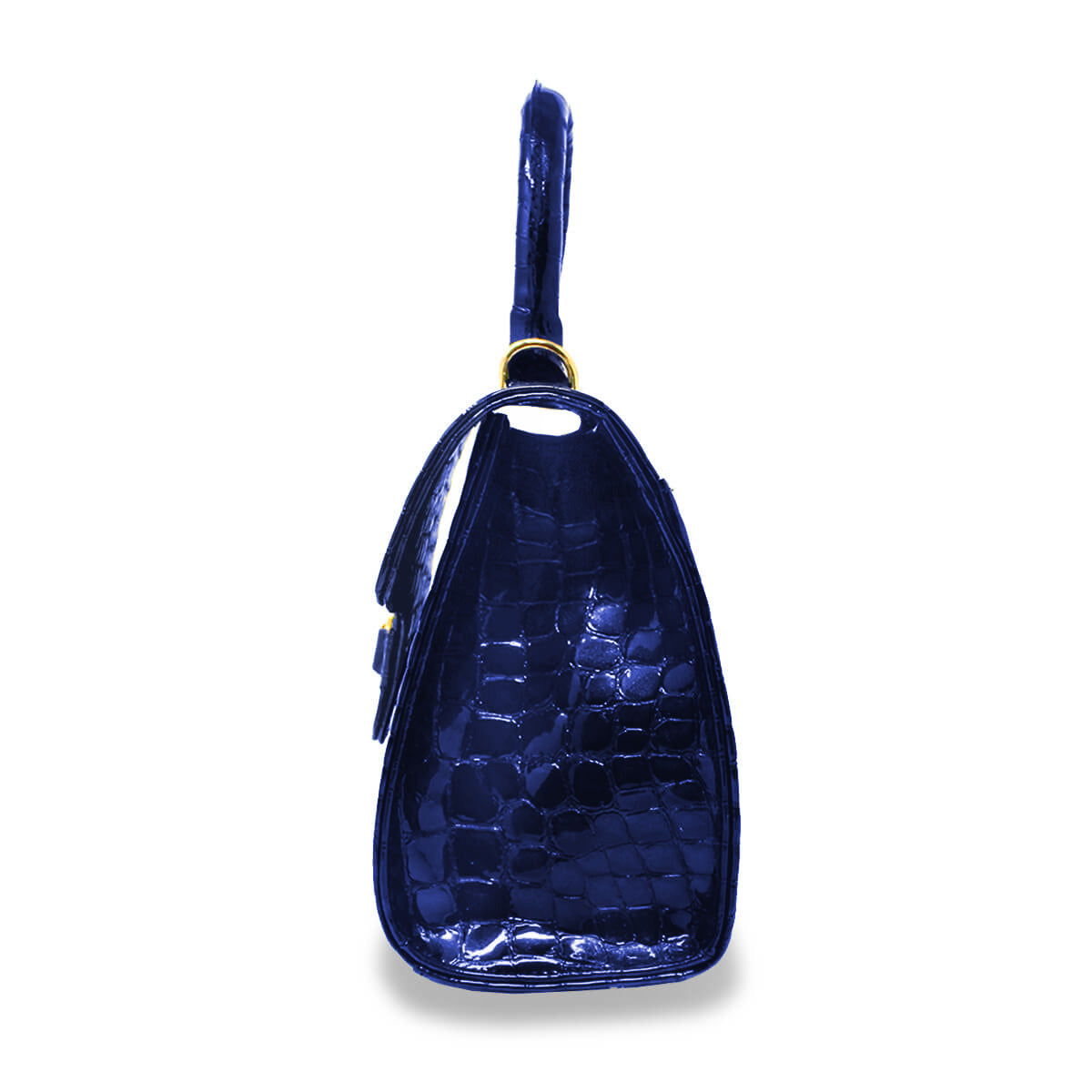 SELINA - Charol Azul Regina Romero Accesorio Bolso Para Dama en Piel