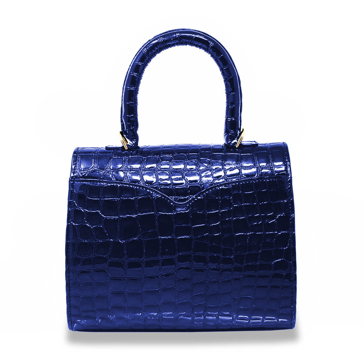 SELINA - Charol Azul Regina Romero Accesorio Bolso Para Dama en Piel