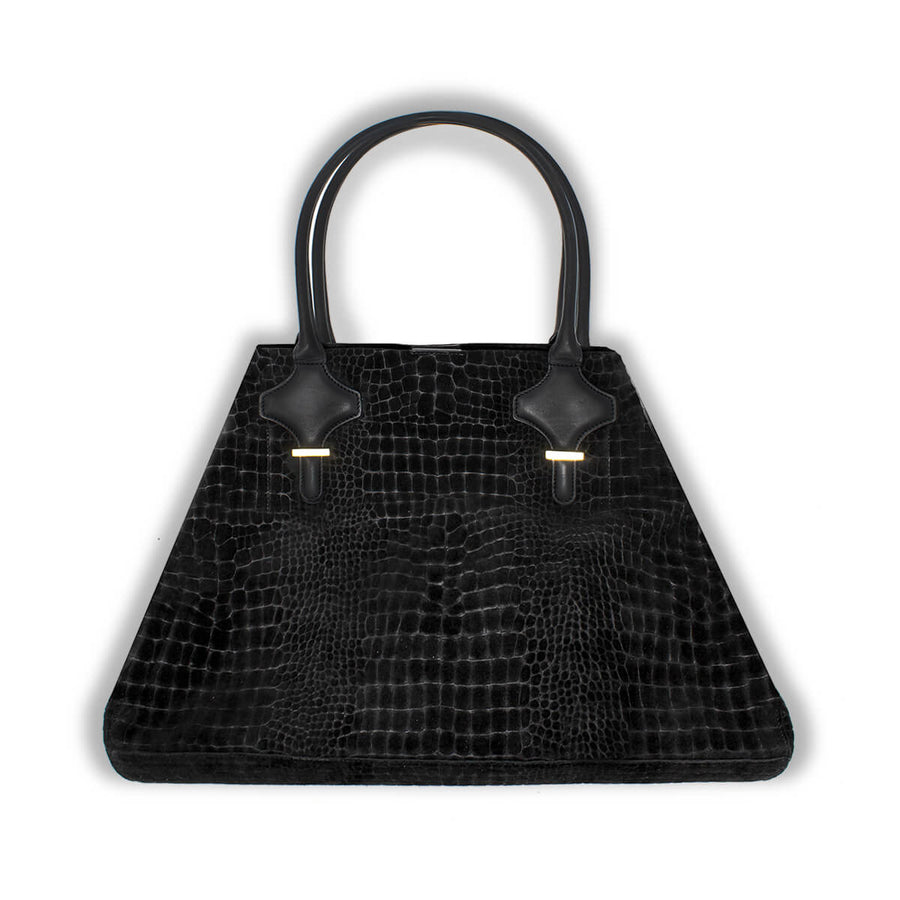 EVA - Negro Print Regina Romero Accesorio Bolso Para Dama en Piel