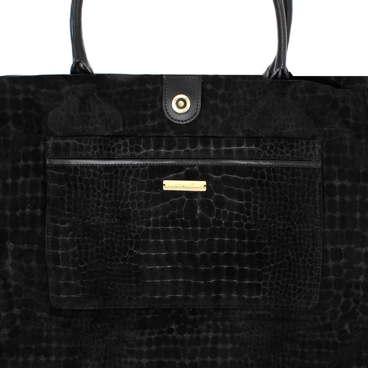 EVA - Negro Print Regina Romero Accesorio Bolso Para Dama en Piel