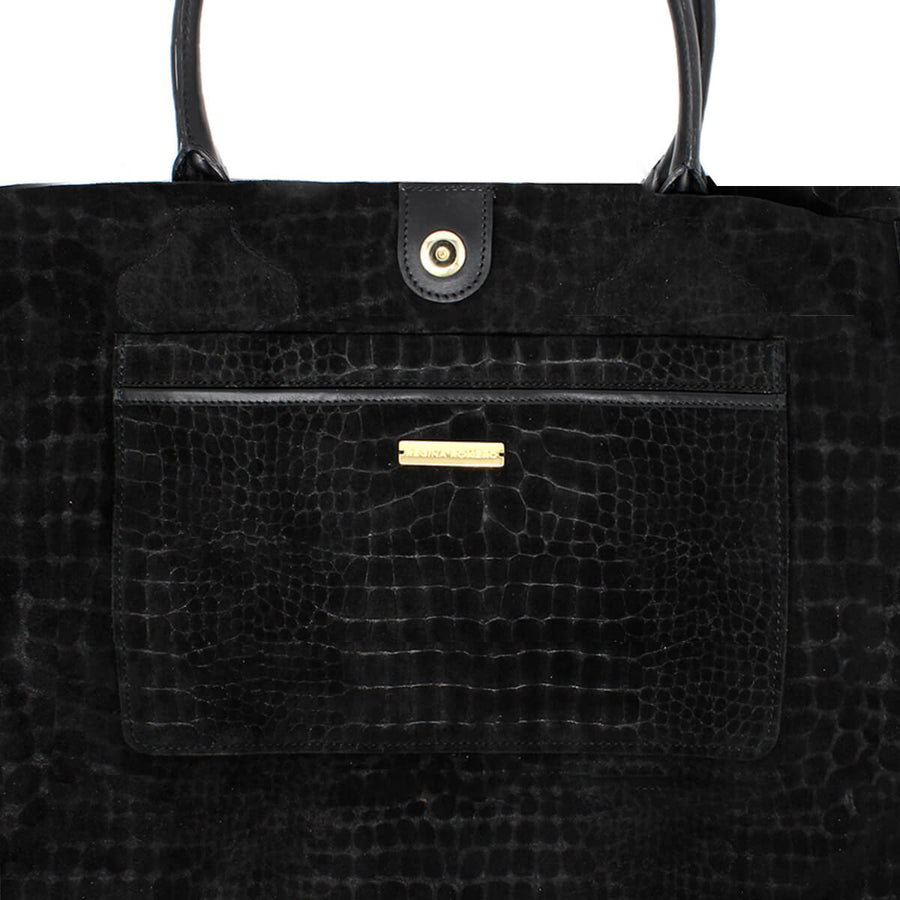 EVA - Negro Print Regina Romero Accesorio Bolso Para Dama en Piel