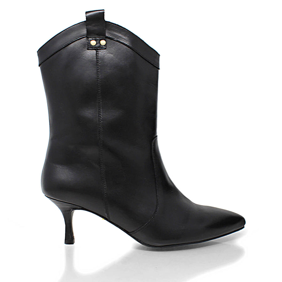 ARANTZA 60 - Negro Regina Romero Zapato Bota Botin Para Dama en Piel