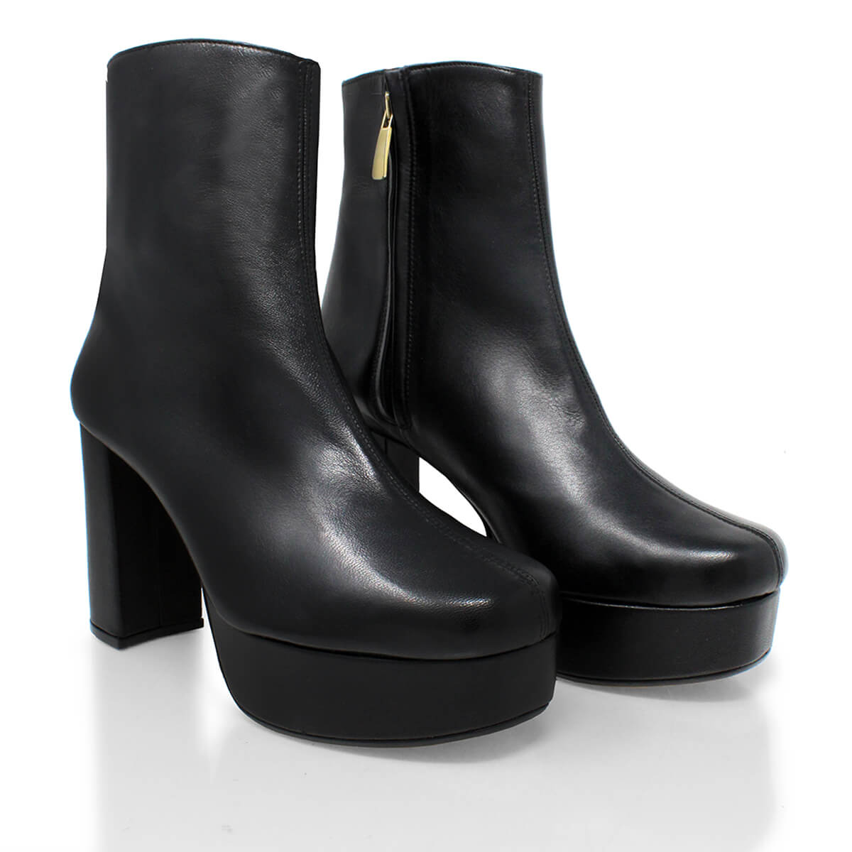 Botin de best sale plataforma negro